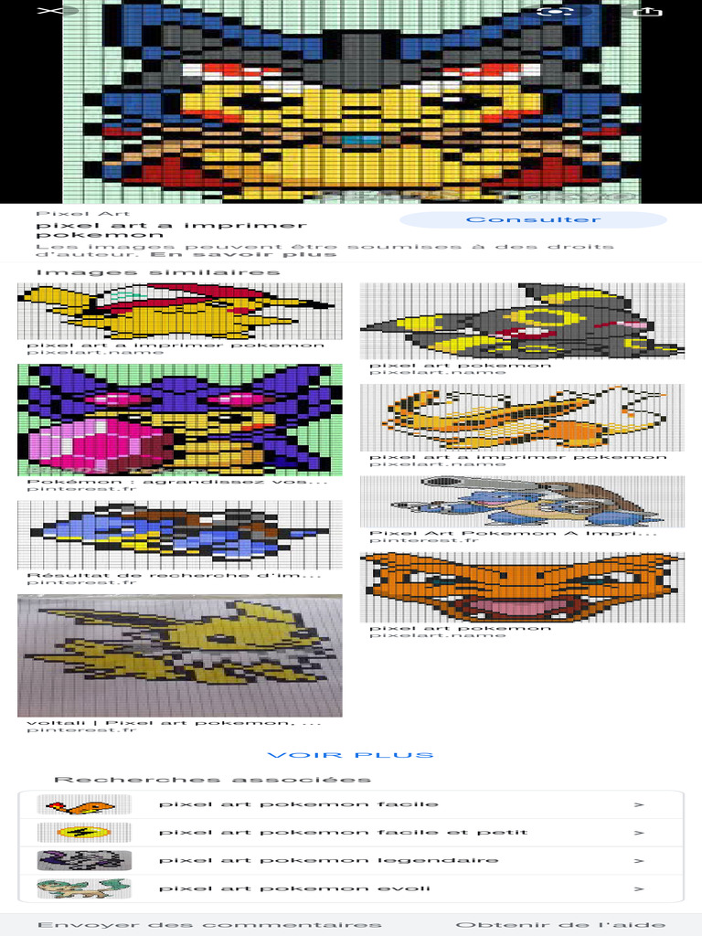 Pixel Art Pokémon Légendaire à Imprimer | PDF