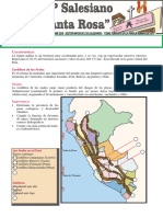 Region Andina para Segundo Grado de Secundaria