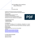 Asignación 11, Derivada de Funciones Transcendentes (Parte II)