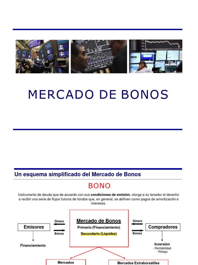 Esquema del Mercado de Bonos de Deuda | PDF | Renta Fija | Interés