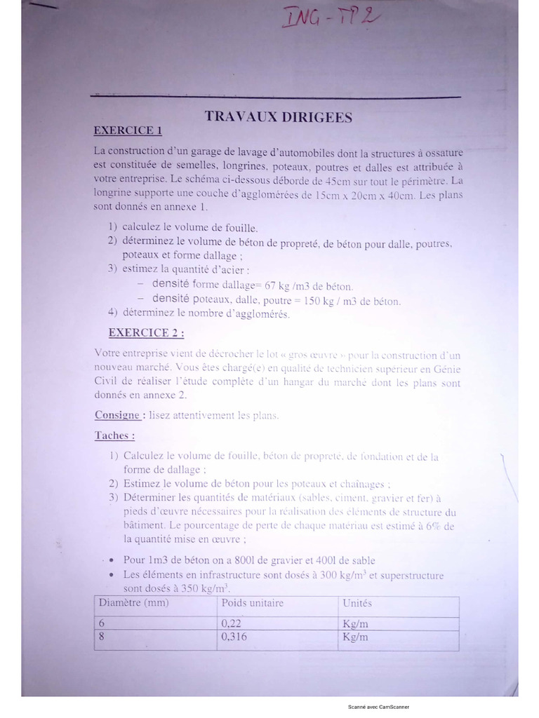 Exercice Metré | PDF