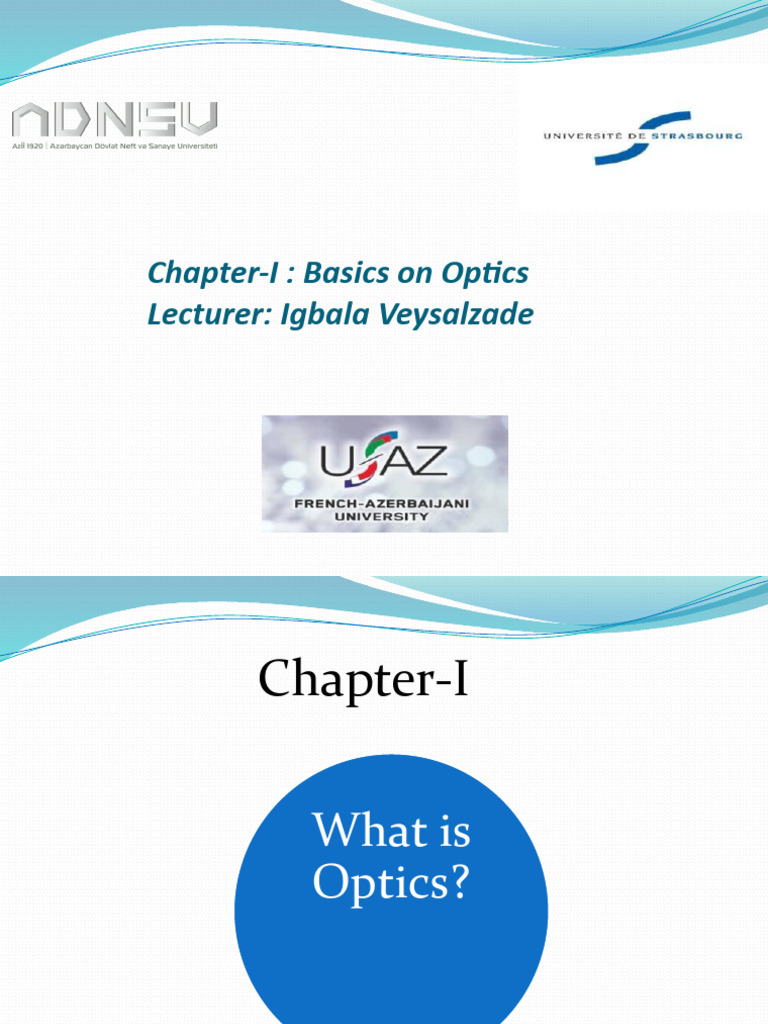 Introduction to Optics and Light Properties | PDF | Light | Waves