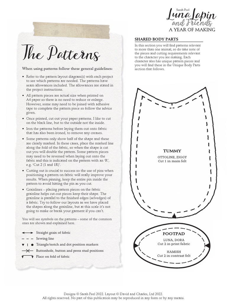 Luna Lapin Patterns and Guidelines | PDF | Dress | Human Appearance