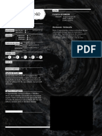 Ficha Do Experimento N°3 (Criatura de Ordem Feita Por Mim)