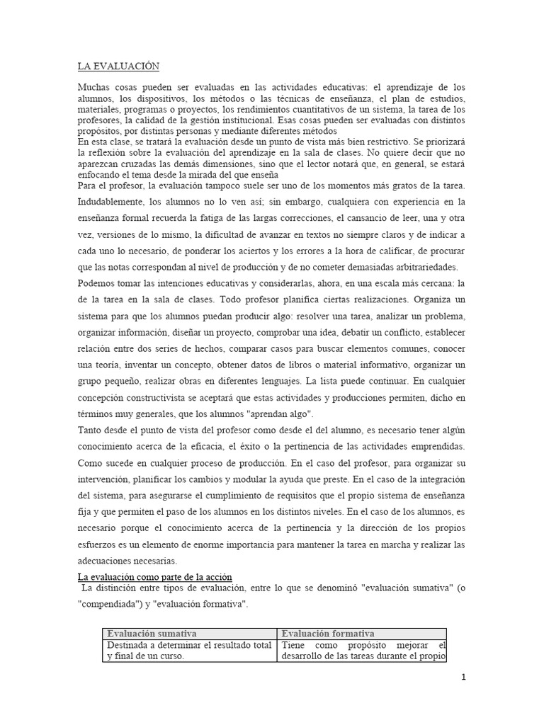 Evaluación Educativa en Aula | PDF | Evaluación | Plan de estudios