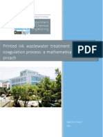Printed Ink Wastewater Treatment by Electrocoagulation Process A Mathematical Model Approach