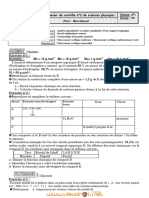 Devoir de Contrôle N°2 - Sciences Physiques - 3ème Technique (2011-2012) MR Ben Daoud Ali