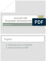 Lecture 1 - Arch 423 GIS - Fall 2023