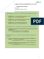 Divisibilité Par 2, 5 Ou 10 On Observe Le Dernier Chiffre Du Nombre