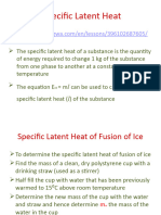 Specific Latent Heat