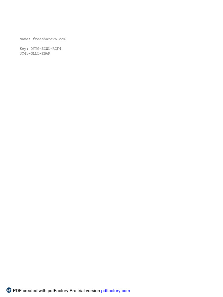 License Key | PDF