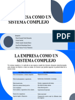 La Empresa Como Un Sistema Complejo