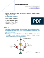 Solusi Olimpiade Astronomi Provinsi 2008