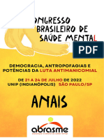 Anais Do 8º Congresso Brasileiro de Saúde Mental