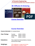 MCR - 508: Diffusion & Sintering: Course Overview