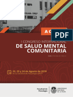 Actas I Congreso Internacional de Salud Mental Comunitaria
