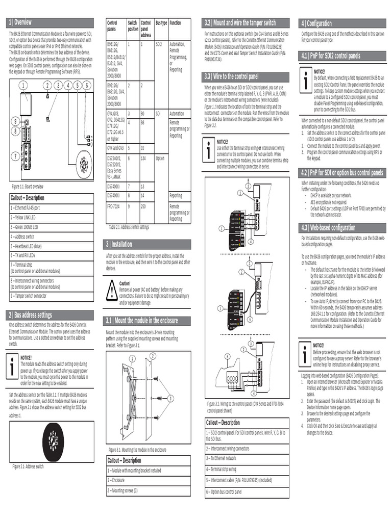 B426 Ethernet Module Installation Guide | PDF | Network Switch | Ethernet