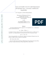 The Haantjes Tensor and Double Waves For Multi-Dimensional Systems of Hydrodynamic Type: A Necessary Condition For Integrability