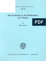 Das Strafrecht in Der Rechtslehre J G Fichtes