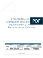 PRG-028 Manual de Segregación Entre Personas Equipos Móvil y Uso de Barreras Duras y Blandas