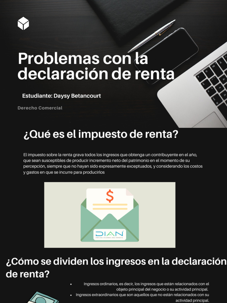 Problemas en la declaración de renta | PDF | Impuestos | Impuesto sobre ...