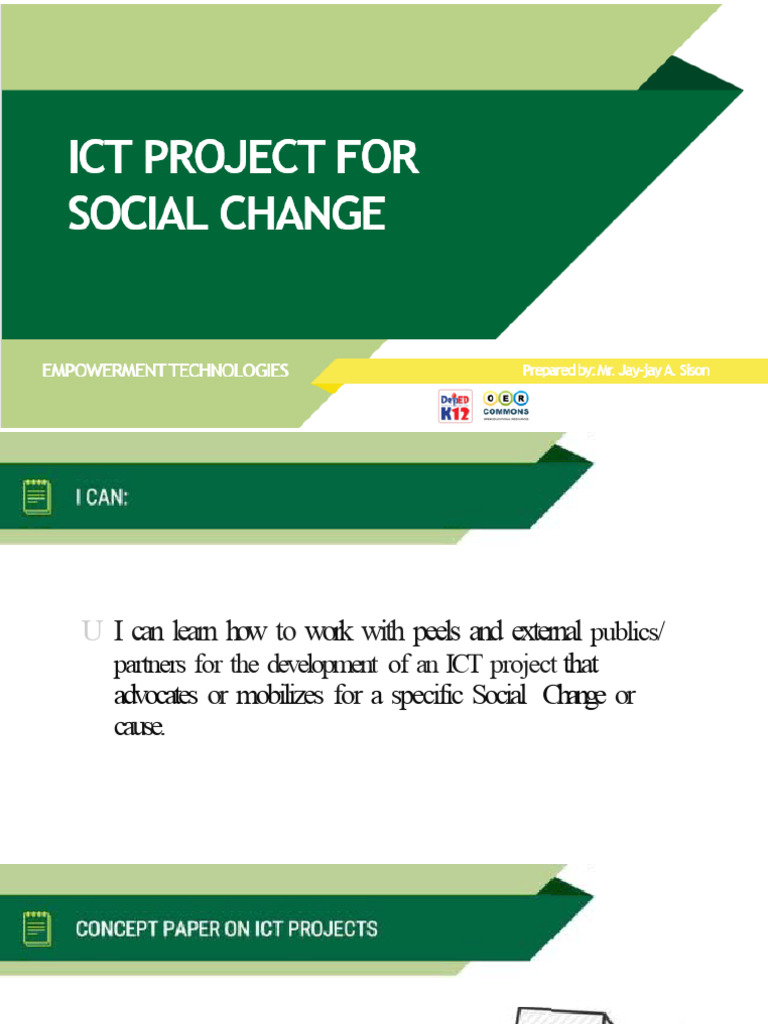 11 Developing Ict Project For Social Change | PDF | Word Press | Websites