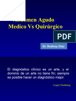 Abdomen Agudo Medico Vs QX - Dr. Rodney Diaz
