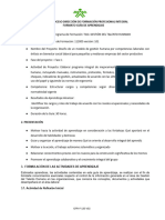 Proceso Dirección de Formación Profesional Integral Formato Guía de Aprendizaje