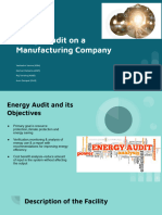 Energy Audit On A Manufacturing Company