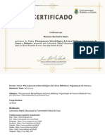 Certificado Curso Extensão Pedagogica Thay - 112229