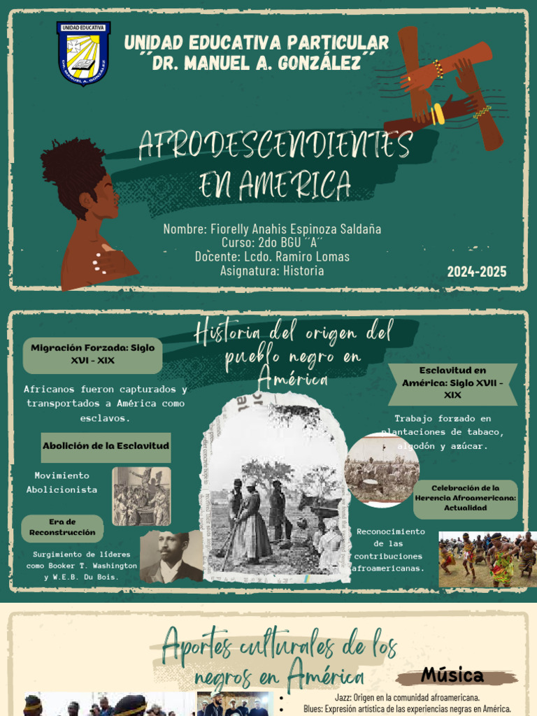 Aportes Afrodescendientes en América | PDF | Ciencias sociales