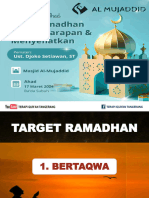 Agar Ramadhan Sesuai Harapan & Menyehatkan