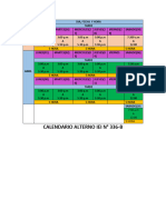 Horario Alterno Shambo Inicial