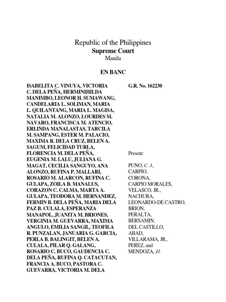 G.r. No. 162230 Entitled Vinuya V. Romulo