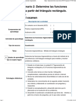 Examen (AAB01) Cuestionario 2 Determine Las Funciones Trigonométricas A Partir Del Triángulo Rectángulo.