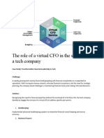 The Role of A Virtual CFO in The Success of A Tech Company