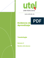 Tanatología - Evidencia de Aprendizaje Semana 3 - Pbvhghgehgede