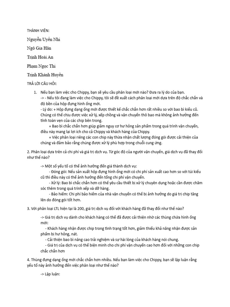 Bài Tập Case Study Pdf