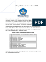Linearitas Jurusan Menurut DIKTI PDF