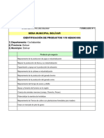 BOLIVAR, Cochabamba, Formulario Mesa Municipal