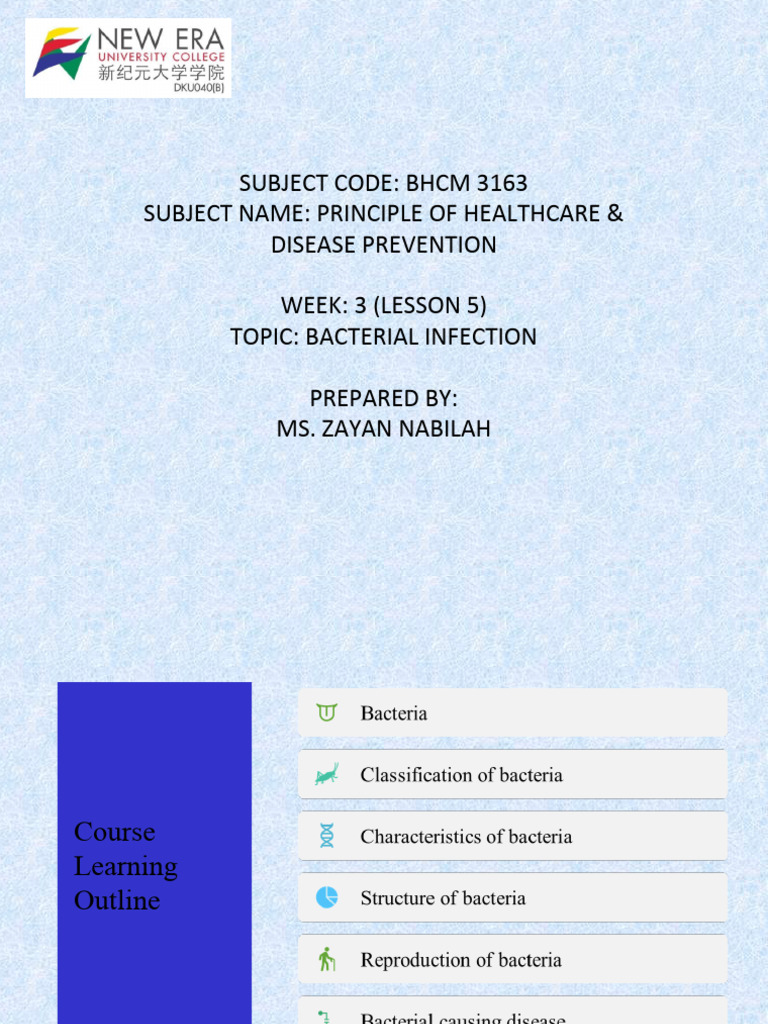 Bacterial Infections and Characteristics | PDF | Science & Mathematics