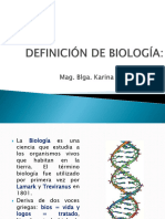 Definición de Biología