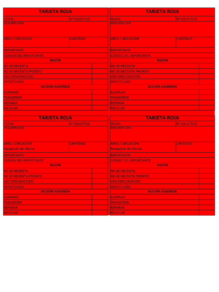 Informe de Tarjeta Roja | PDF | Hogar, jardinería y bricolaje