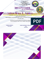 CERTIFICATES Format