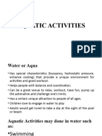 3 Aquatic Activities