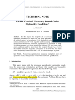 Baccari2004 - On The Classical Necessary Second-Order Optimality Conditions