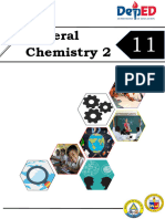 General Chemistry 2 - Q3 - SLM18
