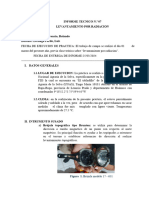 Informe de Levantamiento Por Radiacion