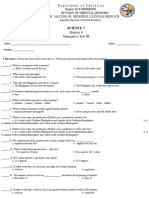 SUMMATIVE TEST 3 Performance Task 2 G7 W2 Q4 NOTED BY