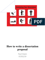How To Write A Dissertation Proposal